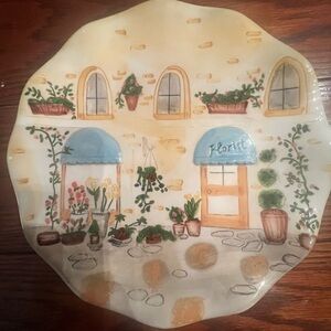 Abella Floral Shoppe Decorative Plate - Multicolor without stand